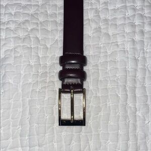 Men's Brown/Burgundy Leather Belt